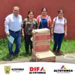 Dif municipal, lleva desayunos a las y los niños de Altotonga