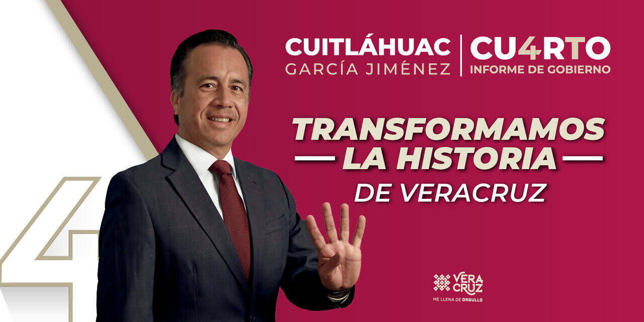 Con récord de obras, transformamos la historia de Veracruz: Cuitláhuac García