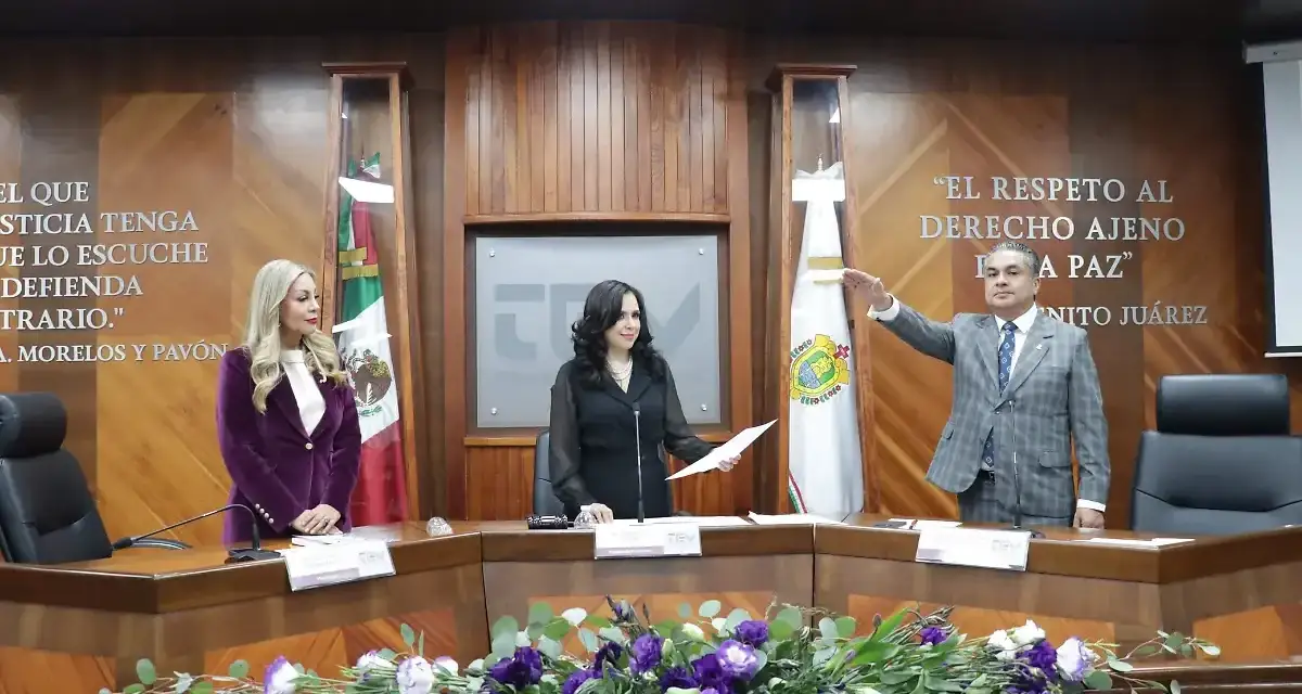 Magistrado Gilberto Constituyente Salazar asume la presidencia del Tribunal Electoral de Veracruz